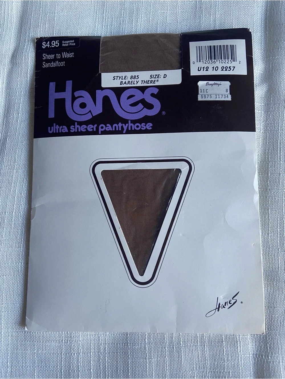 Vtg pack of 3 Hanes Ultra Sheer Hanes Too Pantyhose Sz C-D XL navy nude nylons
